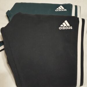 Adidas Essential 3 Stripes Fleese Slim Sweatpants*2 NWOT